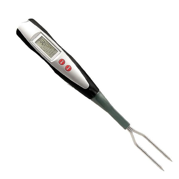 Grillgaffel med Digital Kötttermometer - Omedelbar Avläsning, Noggrann Temperatur för Grillat Kött, Biff, Fläsk, Kalkon