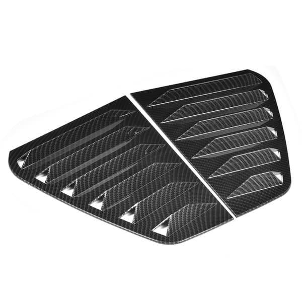 Par sidoventilationsfönster Scoop Louver Trim Bilmodifiering Passar för R Mk7/Mk7.5 2013-2020 Kolfiberstil