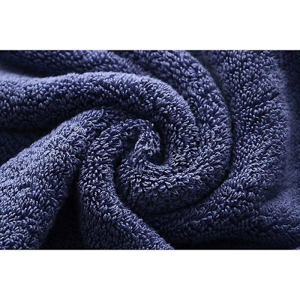 Premium Bomullshandduksset för Hushåll eller Hotell 2 Delar Lyxigt Mjuk och Extra Tjock Mycket Absorberande Handduk 2 X 170G / 14 X 30 Tum (Blå-2 Pack) ,