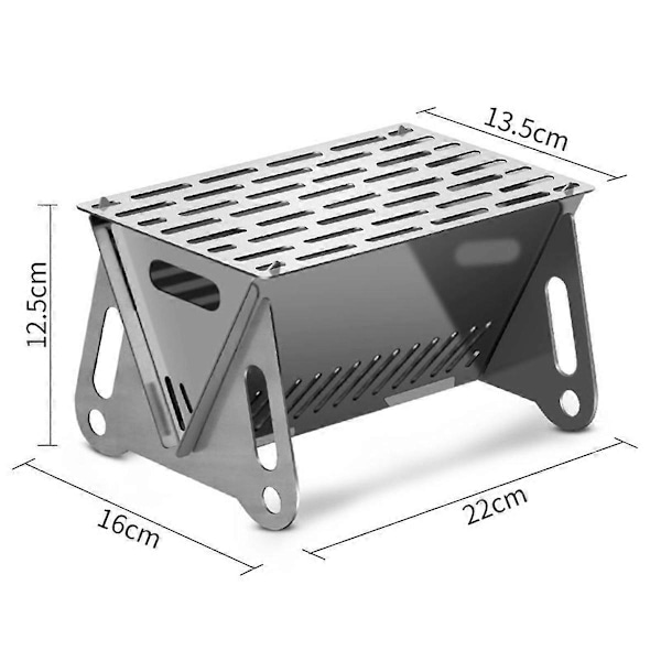 Grill Varmeovn Multifunksjon Camping BBQ Grillrist