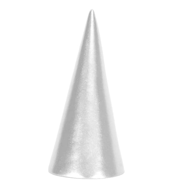 Ringholder Kegleformet Smykker Ring Display Holder til Forlovelses- eller Vielsesringe Sølv