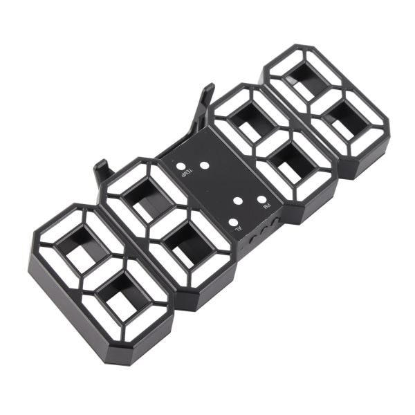 3D-klocka USB digital elektronisk väckarklocka LED med temperatur för hushållsdekoration svart ram grön karaktär
