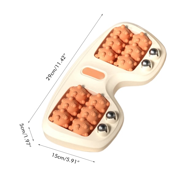 Fotmassagerulle Plantar Fasciit Relief Hälvbågsfot Avslappning Akupressur Fotmassager för Kvinnor Män Orange