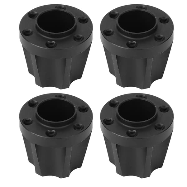 4 stk. RC Bil Hjul Hex Nav Hjul Adapter Sort Passer til SCX10 1/10 RC Crawler 1.9 tommer 2.2 tommer Hjul 20mm