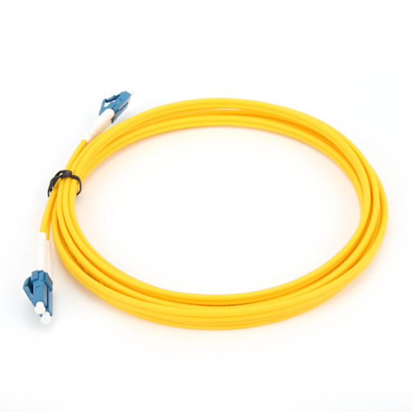 Fiberoptisk patchkabel Kabelbyglingstråd tilbehør LC/UPC‑LC/UPC‑SM‑DX‑3.0‑3M‑PVC