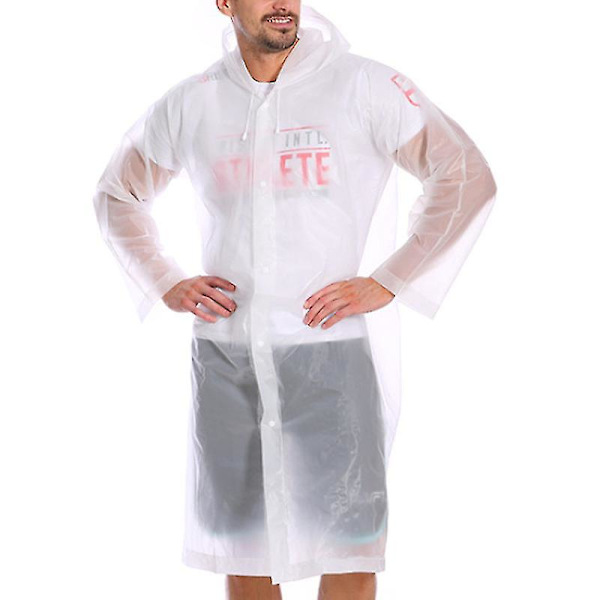 Eva Vattentät Transparent Vuxen Huvad Poncho Regnrock