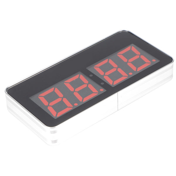 Modern USB-driven lysande LED-klocka för hem, vardagsrum, kök, kontor, DC5V EU-kontakt 110-220V