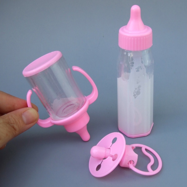 2PCS Magiske Flasker Simulering Flaske Leke Plast Dukke Flasker for Barn
