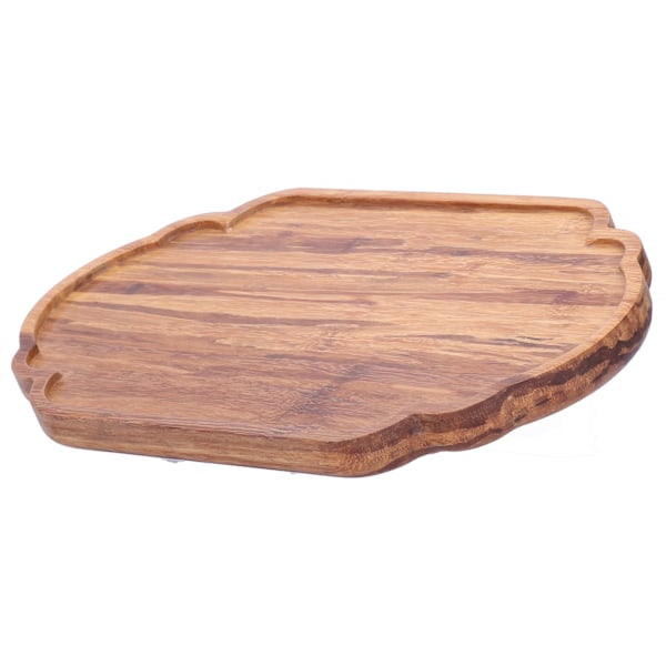 Enkel tebricka i bambu, tebricka, serveringsbricka, fat, hem, kontor, kök, redskap, present