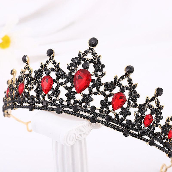 Kristallbröllopskronor för kvinnor - Elegant Rhinestone-krona för födelsedag, fest och bröllopsaccessoarer för håret