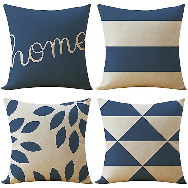Set med 4 st Bedårande Söta Dekorativa Kuddfodral 45 x 45cm För Soffa