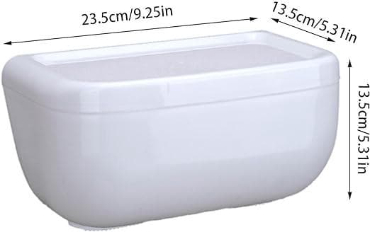 (Vit) Väggmonterad Tissue Box Hållare - Vattentät Tissue Hållare Väggmontering - Tissue Box, Tissue Förvaringshållare för Kök