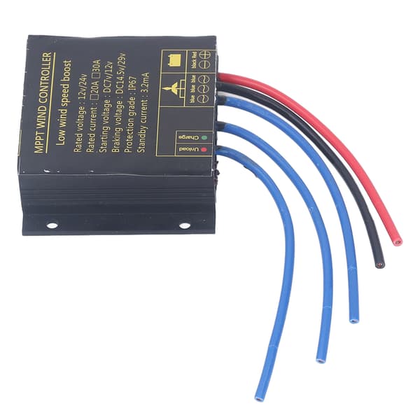 MPPT vindmøllecontroller 12V 24V laderegulator IP67 vandtæt til 100W‑600W