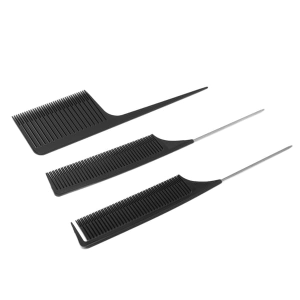 3 stk. Fremhævningskam Sæt Spids Hale Hårfarvningskam Styling Hårfarvning Hårskillerværktøj Kam