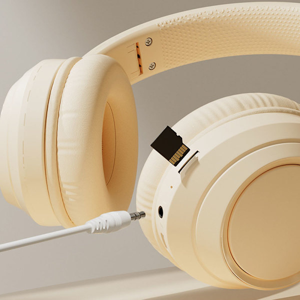 Bluetooth trådløst gaming-headset Multifunktion HiFi Stereo Støjreducerende Stærk Bas Bluetooth-hovedtelefoner Hvedeskind
