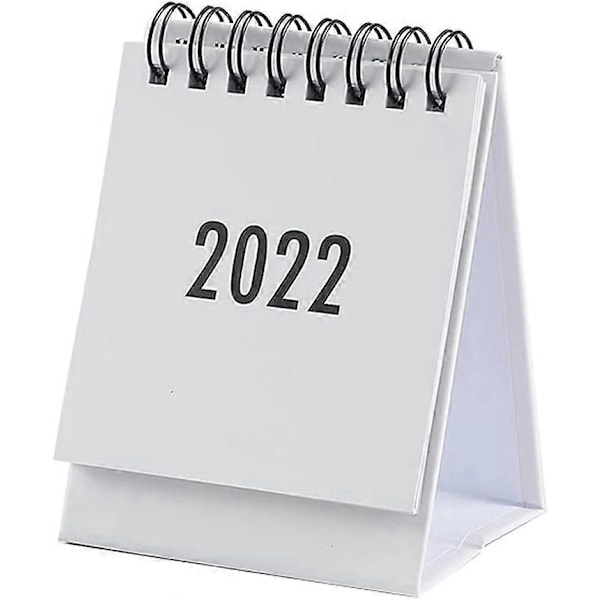Skrivebordskalender 2023 Mini Kalendere Metallring Dobbel Wire Binding Bærbar Kalender for Hjemmet