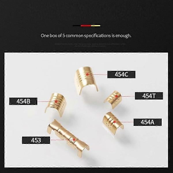500 stk. U-form Kobber Ringterminaler Krympesett Uisolert Sortiment Kabel Ledning Spade Elektrisk B