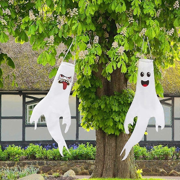 Luova tuulikukko koristeeksi ulkokäyttöön Halloween-koristeellinen tuulisukka riipus festivaali rekvisiitta puutarha patio sisustus 1kpl Feng Jianqi 1