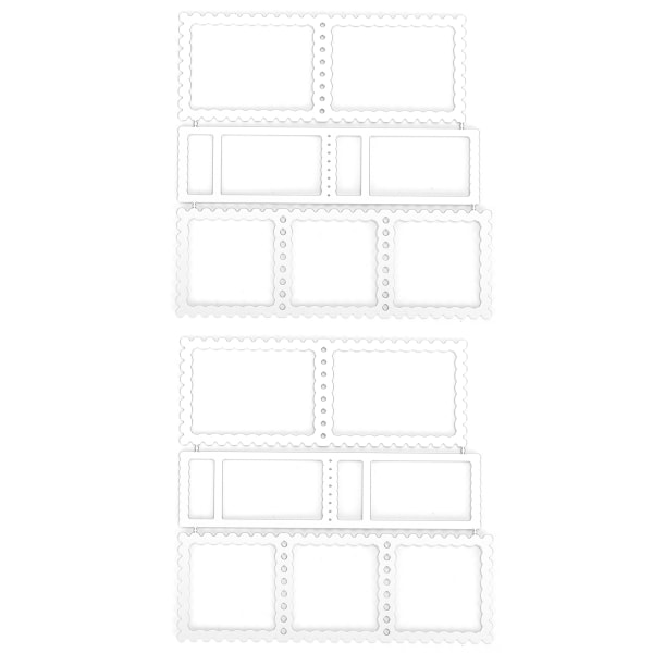 2 kpl metallia leikkaava stensiili leimakehys tee-se-itse scrapbooking kohokuviointi paperikorttien malli