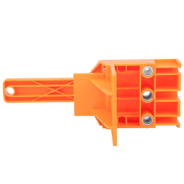 8 stk./sett trebearbeiding Punch Hole locator Bore Doweling Guide Verktøy for snekkerarbeid Oransje