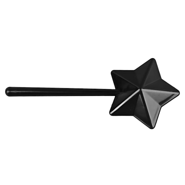 Suola- ja pippurirasia sauva muovi söpö käytännöllinen pentagrammi muoto suolannistin musta