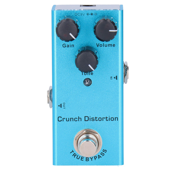 Elektrisk gitareffektpedal Crunch Distortion Mini True Bypass Aluminiumslegering DC 9V JDF-3