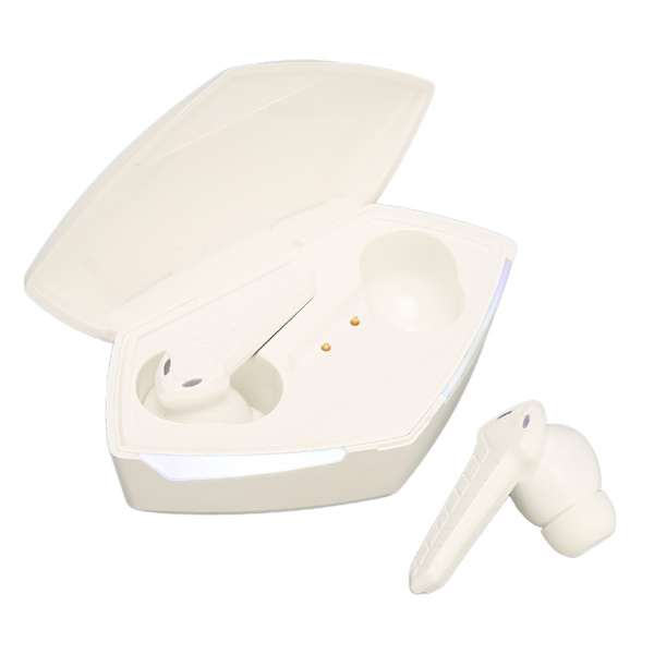 Bluetooth-pelikuulokkeet, stereo, matala viive, kaksi tilaa, langattomat kuulokkeet, sisäänrakennettu mikrofoni puhelimeen, kannettavaan tietokoneeseen, valkoinen