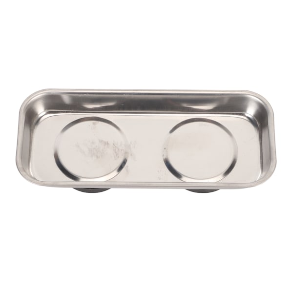 Magnetisk stiftskål i rustfritt stål, sterk magnet, bærbar stabil magnetisk nåleholder for å sy håndarbeid rektangulært (5,1 x 2,6 x 1,2 tommer)