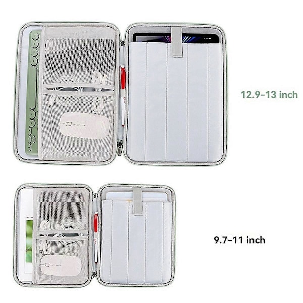 för 12,9-13 tums Tablet Sleeve Case Tablet Väska Grön