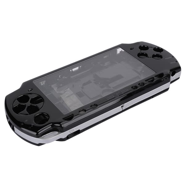 Erstatningsskall til spillkonsoll i ABS-materiale med skrutrekker for PSP2000-konsoll, svart