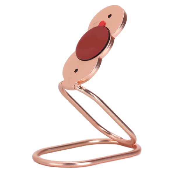 Telefonringhållare Fingerstativ 360° Rotation Metall Telefon Grepp Vikbart Stativ för Magnetisk Bilhållare Roséguld