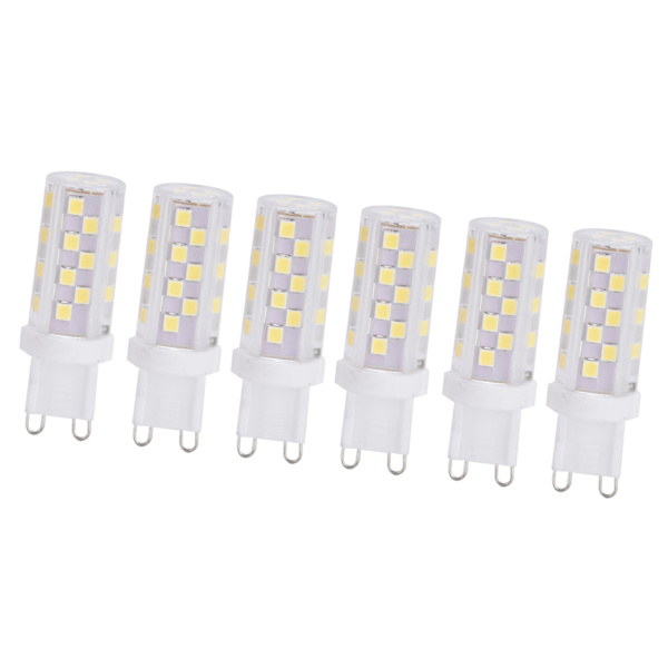 6 stk. 5W G9 46LED pære dæmpbar lysekrone loftlampe pærer til hjemmekontor restaurant 230V hvidt lys