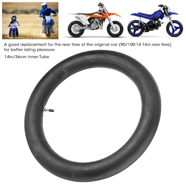 90/100-14 bakre indre dekkrørdekk 14 tommer Passer for PIT PRO Drit-sykkel 125cc/140cc