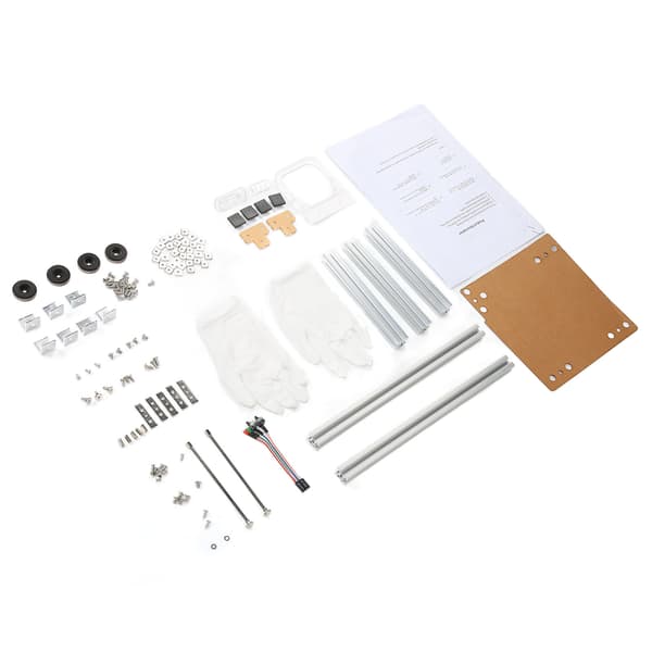 ITX Computer Åbent Kabinet Beslag God Varmeafledning Split Hardware Struktur Aluminium Legering DIY Bare Ramme til Hjemmet Sølv