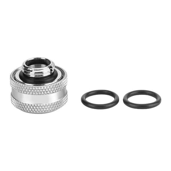4 st / Förpackning Vattenkylningskompressionskoppling för Styvt Akrylrör OD 16mm Silver