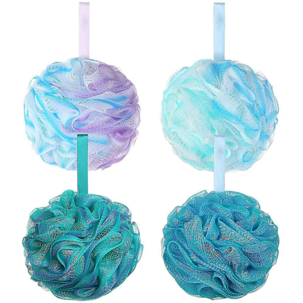 Duschpuff Loofah 75g/ST Extra Stora Duschpuffar Duschsvamp Duschskrubb Kroppspuff Dusch Exfolierande Badsvamp