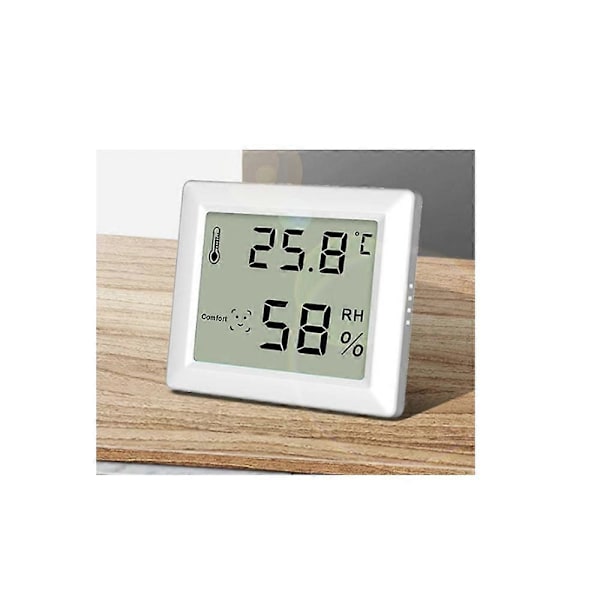 Elektronisk hemtermometer, våt och torr, för babyrum, med digital display, för väggmontering.