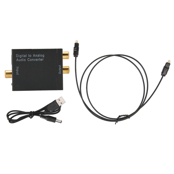 H3622 Digital Optisk til Analog Audio Converter Tapsfri lydkvalitet Audio Converter med fiber