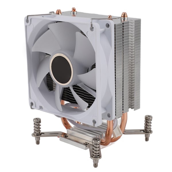 9CM CPU-kylare 2 kopparvärmeledningar Färgglada ljuseffekter DIY Installera datorns CPU-kylfläktar för moderkort