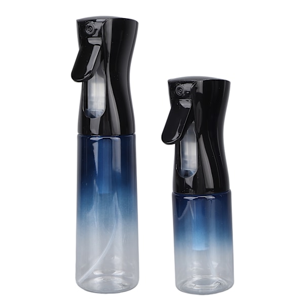 2 st hårsprayflaska salong tom påfyllningsbar fin dimspray kontinuerlig spray blå gradient 300 ml 200 ml