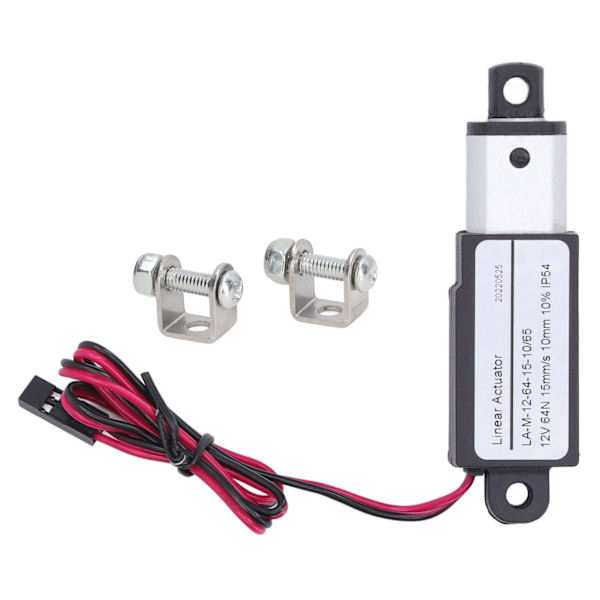 Elektrisk mikro lineær aktuator aluminium ABS jævnstrømsforsyning mini bevægelsesaktuator til landbrugsmaskiner 12V 10mm 0,4in