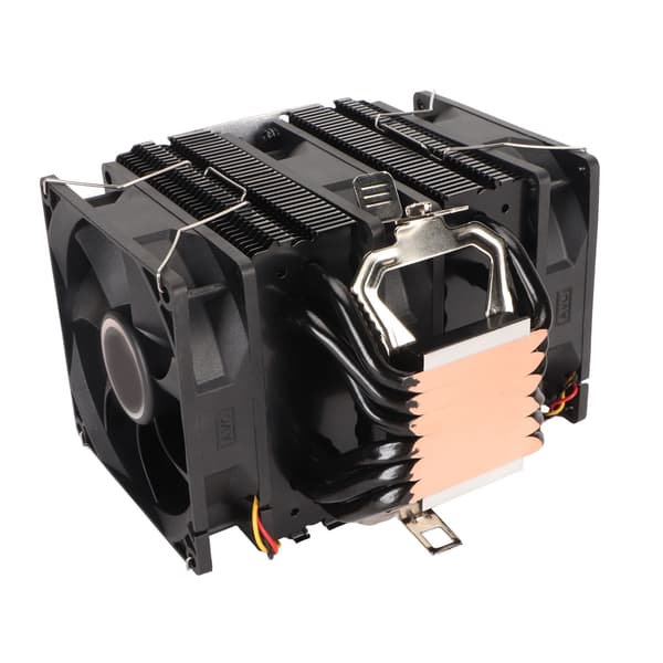 9CM CPU-kjøler, dobbelttårn, 6 kobbervarmerør, 3-leder, 3 vifter, hydrauliske datamaskin-CPU-kjølevifter for Intel for AMD