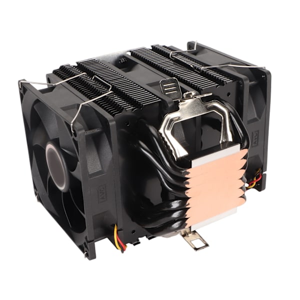 9CM CPU-køler Dobbelt tårn 6 kobbervarmerør 3 ledninger 3 blæsere Hydrauliske computer CPU-køleblæsere til Intel til AMD