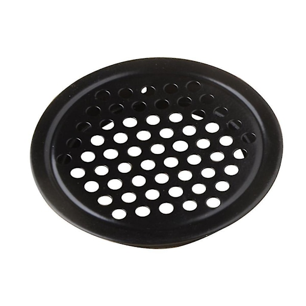 Sorte rustfri stål lameller luftventiler, 10 stk, 19-53 mm cirkulær sternbræt 25 mm flad