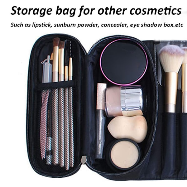 Ammattimaiset meikkisiveltimet Organizer Makeup Artist Cosmetic Case Matkasivellintelineen Rollable Case