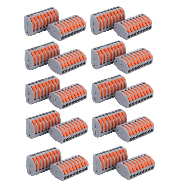 20 stk. Push Wire ledningsforbindelse Universal Quick Connect Terminal Blocks PCT-218