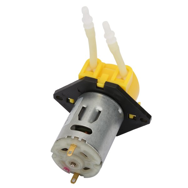 DC12V gul mikrovann væske peristaltisk pumpe for akvarium lab Analytisk 2*4 mm