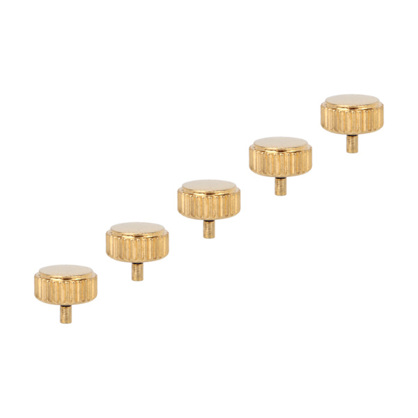 5 st professionella klockkrondelar guld stål armbandsur reparation verktygssats för urmakare 5 mm