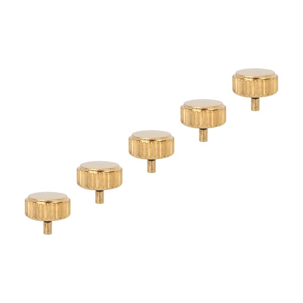 5 stk professionelle urkrone-dele i guldstål, reparationssæt til armbåndsure til urmager 5 mm