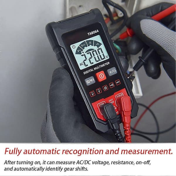 Bærbar Multimeter Digital Multimeter Tester med Automatisk Genkendelse Automatisk Auto-Ranging Voltmeter Standard